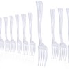 Exquisite Plastic Mini Forks, Clear, 96 Count