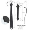 WINSOON Decorative Metal Garage Door Hardware - Screw-in Carriage House