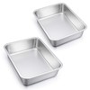 Lasagna Pan Set of 2, E-far Deep Stainless Steel Baking