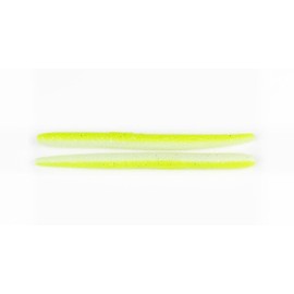 X Zone Lures 5" True Center Stick, Chartreuse Pearl (8 Lures)