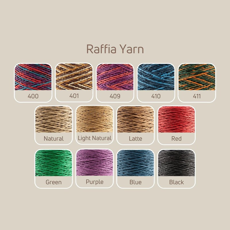 Sensy Premium 274 Yards Raffia Yarn (Purple)