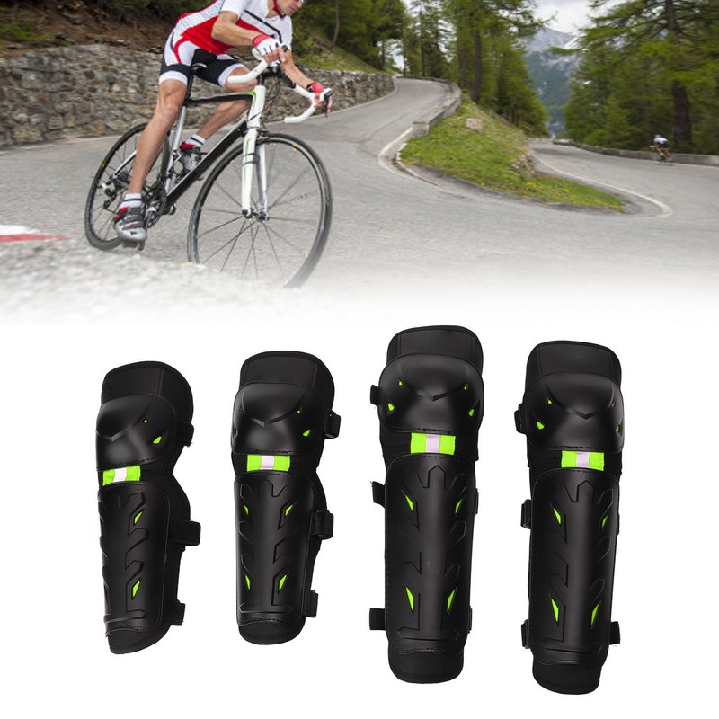 4PCS Knee Pads Elbow Pads Night Luminous Knee Protective Gear