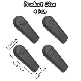 Niuhong 4 Pcs Brake Handle Brake Chair Wheels Cover Handle Accessories Chairs Wheels Spare Parts Chairs Wheels Actuator Covers Lever Brake Hand Chairs Wheels (Black)