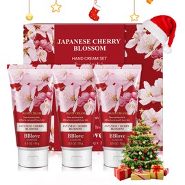 Hand Cream Moisturizing Luxury Set-3PCS x 2.5oz Japanese Cherry Blossom Lotion. Nourishes Dry Hands, Travel-Sized, Perfect Gift for Women on Mother's Day, Happy New Year, Christmas, and Birthdays