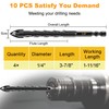Masonry Drill Bit Set 1/4" (10PCS) - Cement Drill Bit,