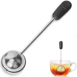 Tea Strainer, Ball Infuser, Stainless Steel, Ultra Fine Mesh for Tea Leaf Filtering, Heat Resistant, Small, Handle, Easy Care, Multi-purpose, Household Goods