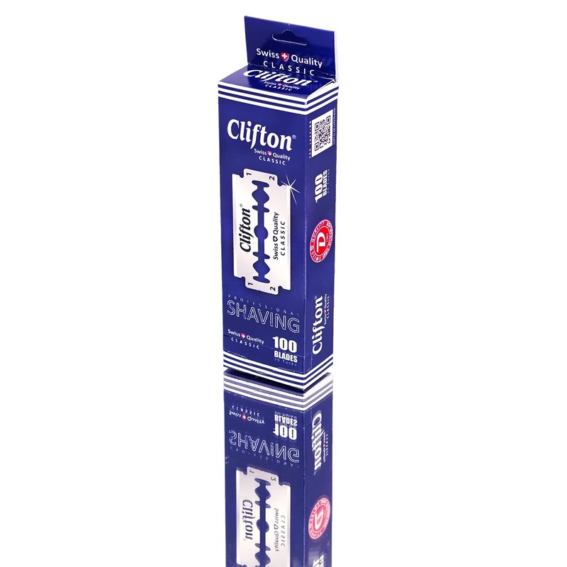 100 Clifton Classic Razor Blades Replacement Blades for Safety Razors