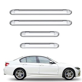 8 PCS Clear Furniture Bumpers, BetterJonny Silicone Cabinet Bumpers Clear Wall Protector Adhesive Door Knob Wall Protector for Door Handle, Refrigerator Door, Chair (4 Long, 4 Short)