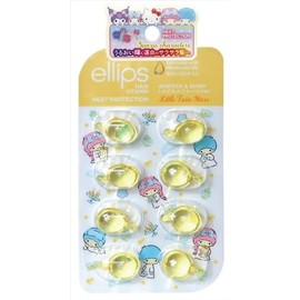 ellips Moroccan Smooth & Shiny Sheet Type, 8 Tablets, Yellow/Tropical Fruit Scent, Sanrio Collaboration Design: Little Twin Stars