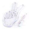 Neon Sign Light Innovative Victory Gesture Decorative Lamp USB Powered