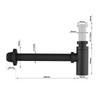 kelleria Universal Siphon for Sink and Washbasin, Odour Trap with