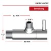Kirchhoff Design Universal Angle Valve with Quick Release Angle Control