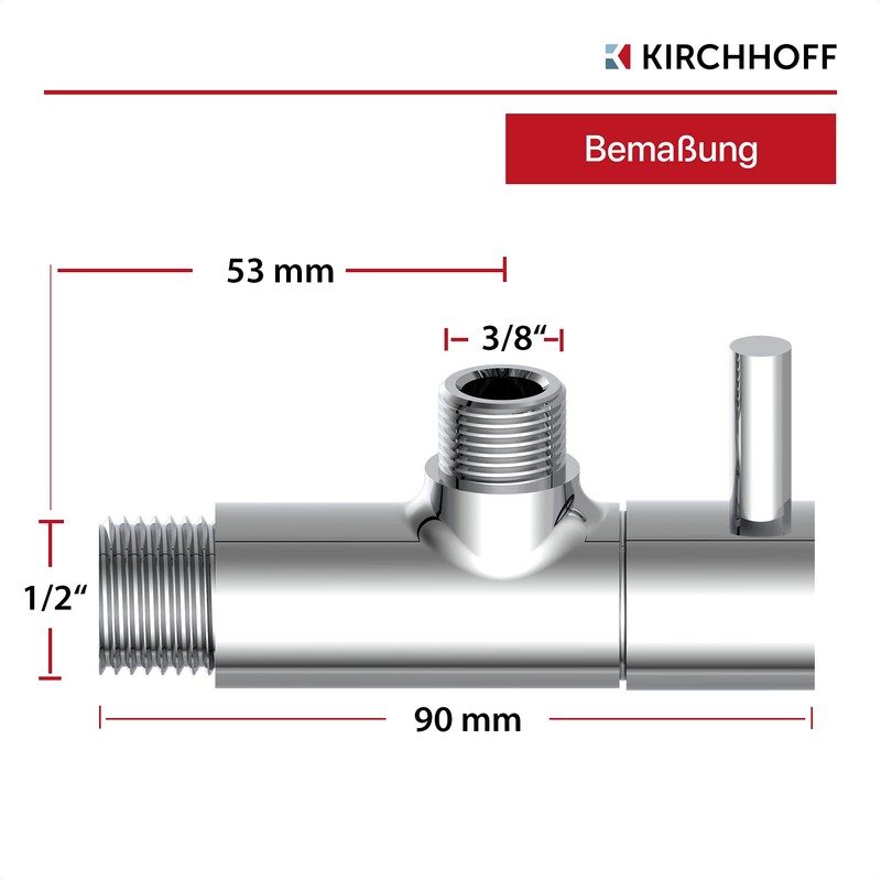 Kirchhoff Design Universal Angle Valve with Quick Release Angle Control