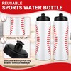 Yaomiao 6 Pcs Sports Squeeze Water Bottle Baseball Water Bottles