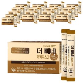 Nutri D Day The Ppaene Coffee Mix Flavor 30 sachets, 300g, 18 pcs / 뉴트리디데이 더 빼네 커피믹스맛 30포, 300g, 18개