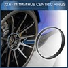 INFINAUTO Hub Centric Rings,72.6mm ID 74.1mm OD Car Wheel Hubrings