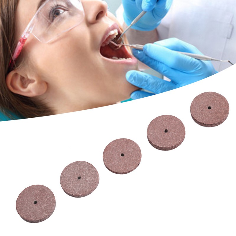 100pcs Rubber Polishing Wheel for Metal Dental Mini Drill Grinder