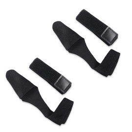 WeddHuis Pack of 4 Fishing Rod Bands, Fishing Rod Straps Non-Slip Fishing Rod Belt Band Fishing Rod Straps Elastic Adjustable Velcro Straps Fishing Rod Attachment Fishing Accessories, Black