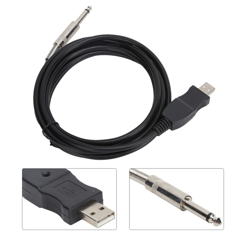 Guitar USB Cable 3 Meters Compatible with The Computer Connection