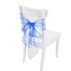 10Pcs Organza Banquet Chair Sash Exquisite Chair Bows Sashes for