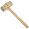 Axentia 260213 Fleischklopfer Holz mit Metallkappen
