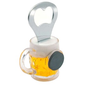 Creative Acrylic Beer Bottle Opener Beer Mug Shape Bottle Opener Kitchen Accessories Fridge Magnets (C)