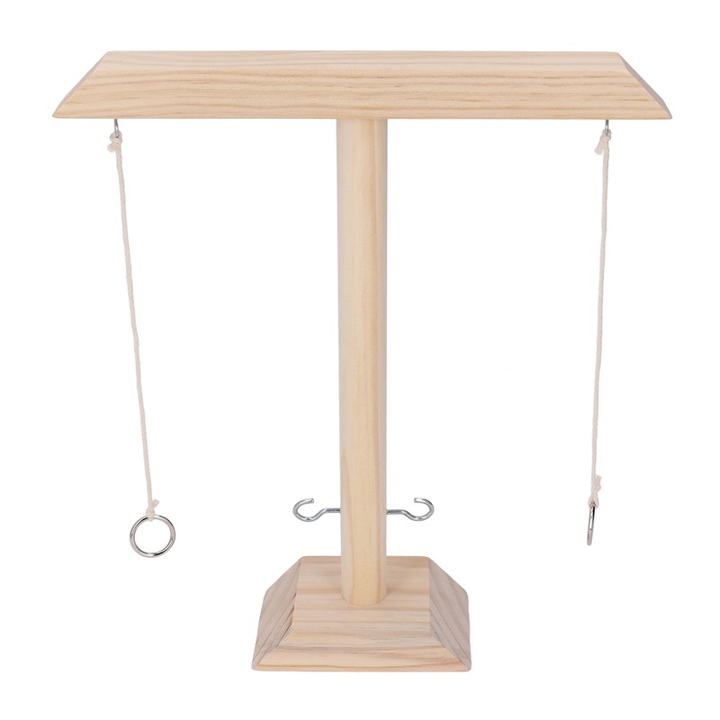 Hook and Ring Game Beautiful Wooden Interactive Desktop Toss Game