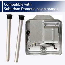 RV Water Heater Anode Rod（2Pack) Compatible with Suburban RV water heater，Magnesium Anode Rod for hot water heater ， 9.25" Length ¾" NPT Thread 1-1/16 Inch Socket