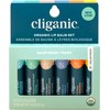 Cliganic Organic Lip Balm Set (6 Flavors) - 100% Natural