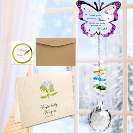 UICCVOKK Gifts for Mom, Butterfly Crystal Suncatcher,Mom Birthday Gifts,Mothers Day Unique Gifts,Birthday Presents for Mom,Mum Christmas Best Gifts Xmas Gifts for Mommy,Mother,Stepmom,New Mum