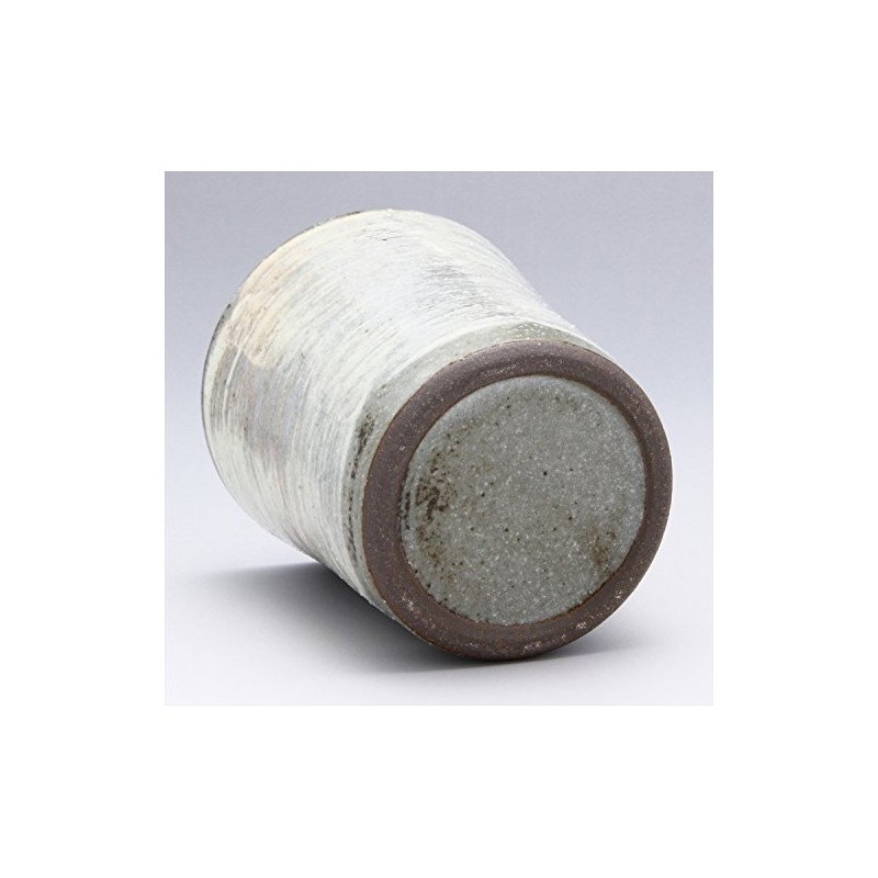 Mino Ware 549-0005 Yasuhisa Matsuura Guinomi Ochoko White Brush, Capacity: