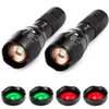 ULTRAFIRE A100 3-Color-Light Tactical 18650 Flashlight, xml-t6 800 Lumen Small