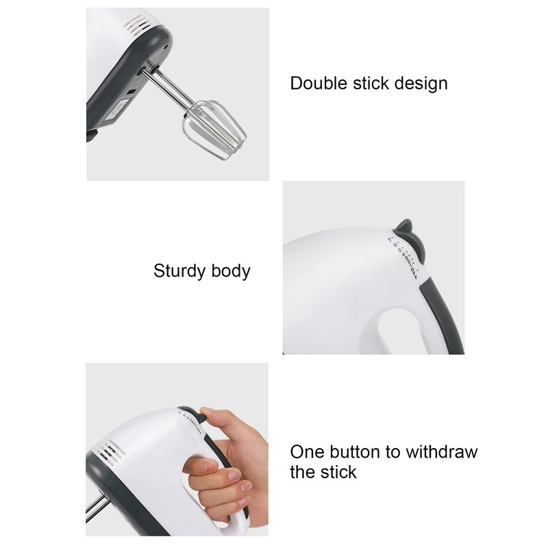 Electric Hand Mixer 180W 7 Speed Handle Mixer Household Egg