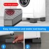 Tibapla 4 Pcs Washing Machine Rubber Feet Pads, 4.5cm High