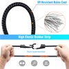 12 Inch Bungee Cord with Dual Hooks, Heavy Duty Outdoor
