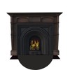 63″x37″ Extra Large Half Round Fireproof Fireplace Mat Hearth Rug