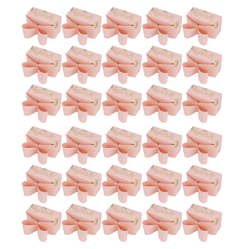 30PCS Bowknot Candy Boxes Gift Treat Boxes for Cookies Party