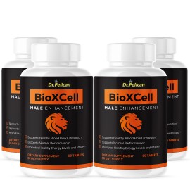 Pelican Vitamins BioXCell- Men's Health & Performance- 4 Bottles- 240 Tablets