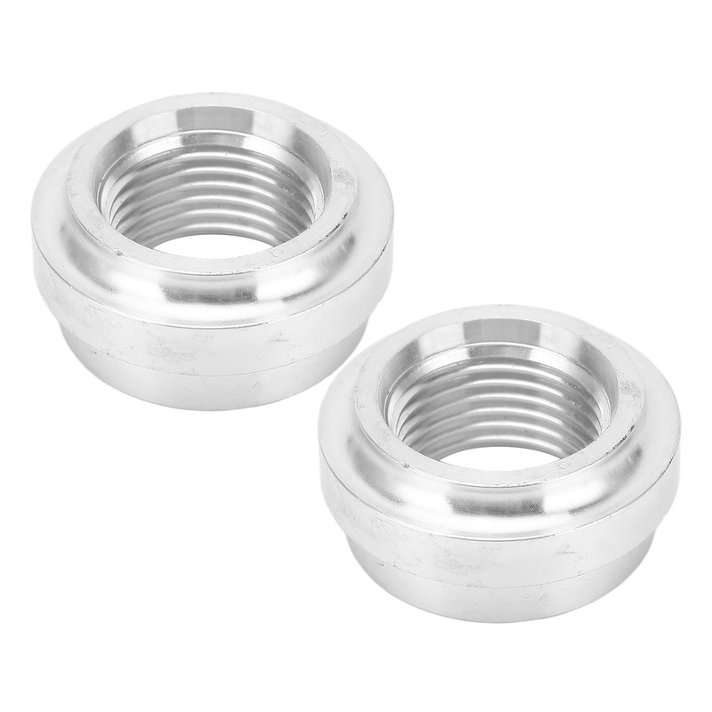 2Pcs FemaleThreaded Joint 8AN Car Liquid Flange Welding Aluminum Threaded