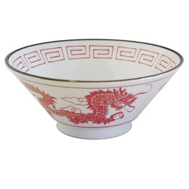 Marusankondo 22502 Ramen, Donburi, Pottery, Tableware, Ssangyong, Red, Dishwasher Safe, Made in Japan