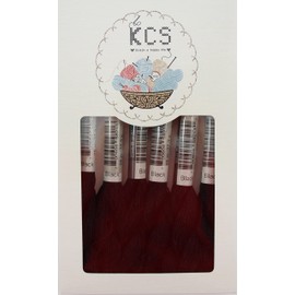 KCS 25 M/skein Mercerized Pearl Cotton crochet needlepoint Thread,Size 5,6 skeins,Black