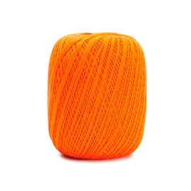 Circulo Clea Yarn – Crochet Thread Fine Size 10-8/2 Perfect for Weaving - 100% Mercerized Brazilian Cotton (Pack of 1 Ball) – 5.3 oz, 1094 yds - Color: 4456 - Orange