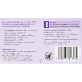 Pop-Ins Fragrant Sanitary Disposal Bags - Pack of 450