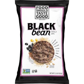 Food Should Taste Good Tortilla Chips, 5.5oz, Pack of 6 (Black Bean)