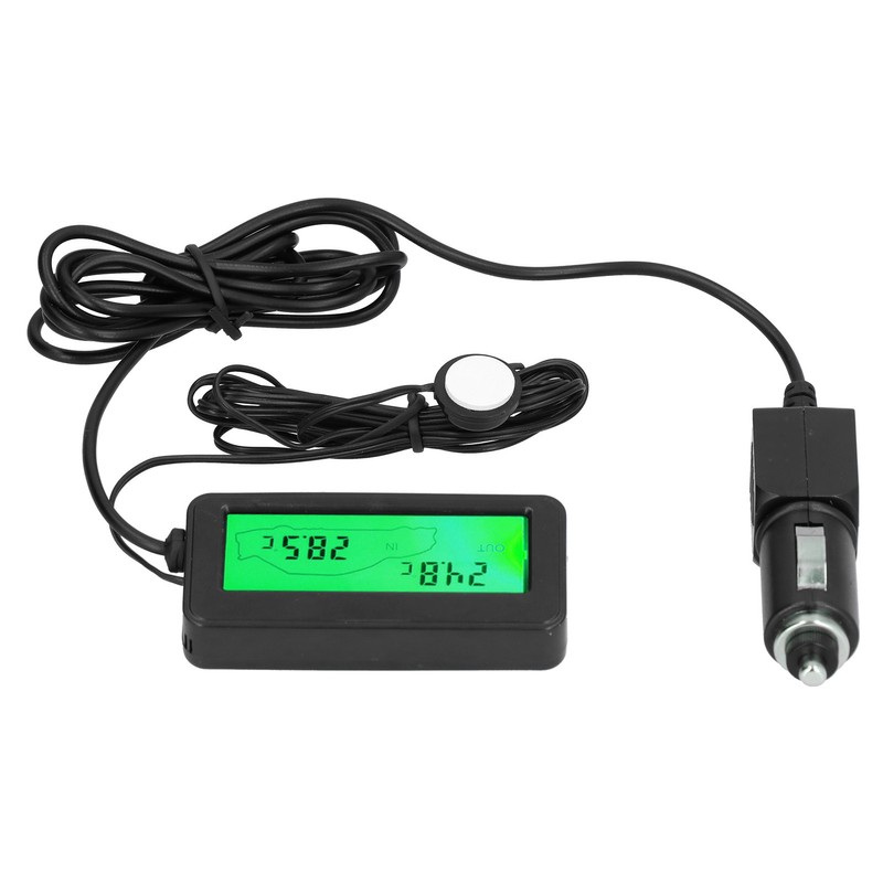 Mini Thermometer Electronic Temperature Meter with LCD Display DC12V for