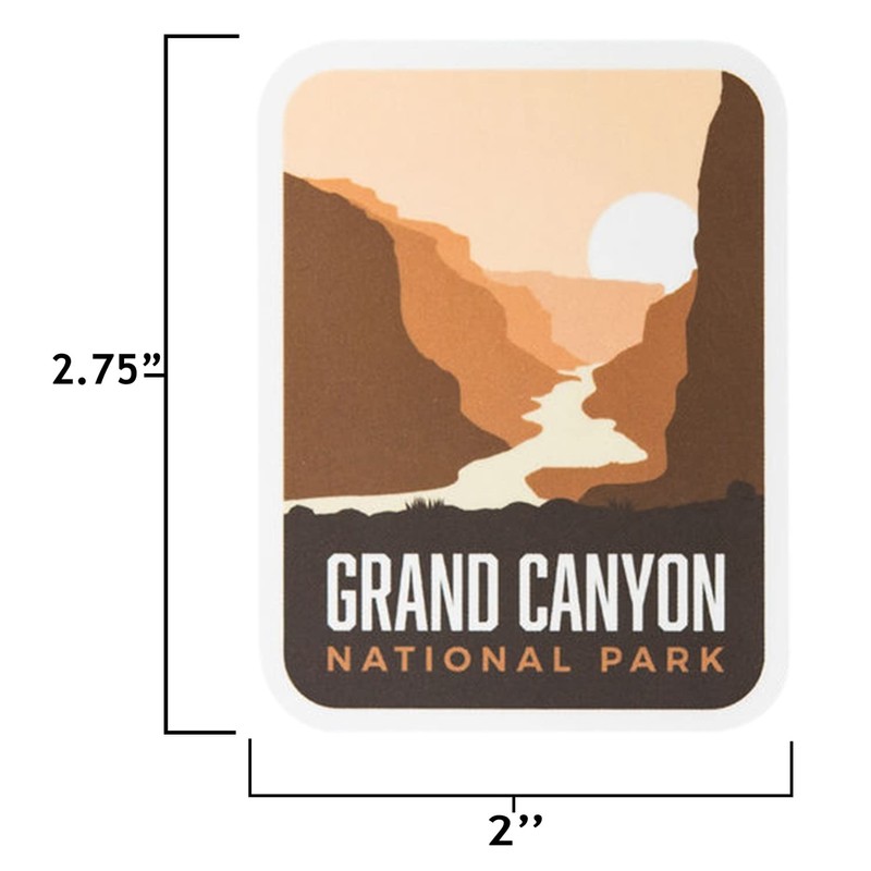 Vagabond Heart Grand Canyon National Park Sticker - Weatherproof Vinyl