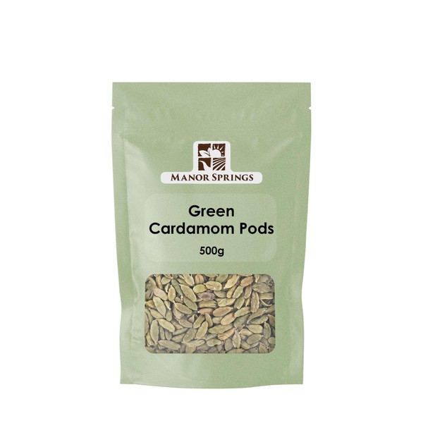 Green Cardamom Pods 500g by Manor Springs