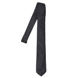 Atelier 365 Denim Collar Necktie, Stylish with Remote Work, Business Office, Business Casual, Formal, Simple, Men's Gift, Denim/sun-ux-ne-1609-ats, 04-black denim