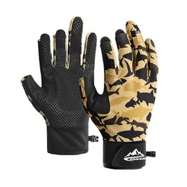 MORGEN SKY Fishing Gloves, Fishing Gloves, Paddle Gloves, Unisex, For Outdoors, Three Fingers, Cut, Anti-Slip, Cool, Breathable, Quick Drying, Summer, Mountain Climbing, Trekking, Camping, DB73 (Thin)