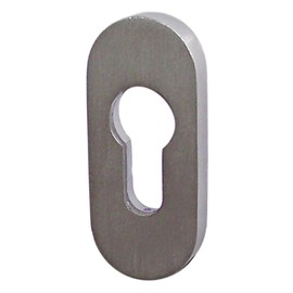 SR-5241 Stainless Steel Oval Sliding Rosette Profile Cylinder Door Fitting